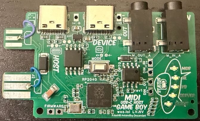ARDUINOBOY HOST EDITION - MIDI Adaptor for Game Boy