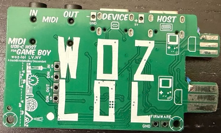 ARDUINOBOY HOST EDITION - MIDI Adaptor for Game Boy